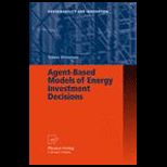 Agent Based Models of Energy Investment Decisions