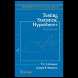 Testing Statistical Hypotheses