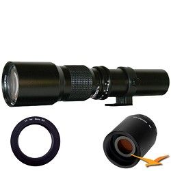 Rokinon 500P   500mm f/8.0 Telephoto Lens for Sony E Mount (NEX) with 2x Multipl