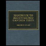 Handbook to Bachs Sacred Cantata Texts
