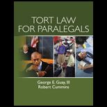 Tort Law for ParalegalsCUSTOM PACKAGE<