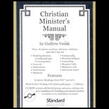 Christian Ministers Manual  With CD