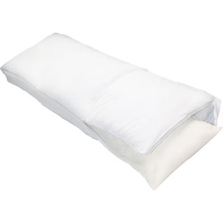 Sleep Innovations Memory Foam Body Pillow, White