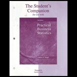 Practical Business Statistics, Studen Companion