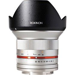 Rokinon 12mm F2.0 Ultra Wide Angle Lens for Sony E   Silver