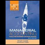 Managerial Accounting   Study Guide