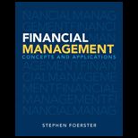 Financial Management  Concepts and Applications