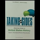Taking Sides  U. S. History, Volume I