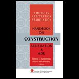 AAA Handbook on Construction Arbitration and ADR