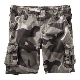 Oshkosh Bgosh Gray Camouflage Cargo Shorts   Boys 5 7, Print +969, Print +969,