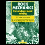 Rock Mechanics  For Underground Mining