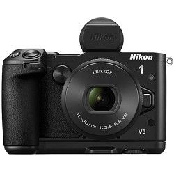 Nikon 1 V3 Mirrorless 18.4MP Digital Camera with 10 30mm Lens   Black
