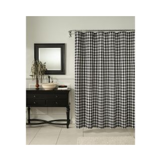 Classic Check Shower Curtain, Midnight