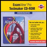 Algebra 2 Examview Pro (Instructors CD)