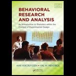 Behavioral Research and Analysis