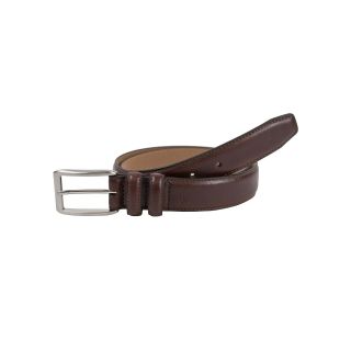 Dockers Brown Leather Feather Edge Belt, Mens