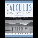 Calculus Late Transcendentals   Student Solution Manual
