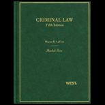 Criminal Law, 5th (Hornbook Series)