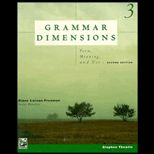 Grammar Dimensions, Book 3 / With Tape
