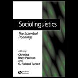 Sociolinguistics  Essentials of Reading