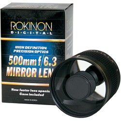 Rokinon 500mm F6.3 Mirror Lens  (Black Body)   ED500M B