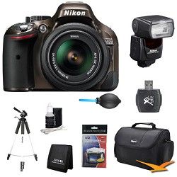 Nikon D5200 Bronze Digital SLR Camera with 18 55mm Lens and SB 700 AF Speedlight