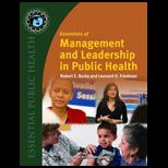 Essentials of Management and Leadership in Public Health