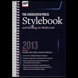Assoc. Pr. Stylebook and Briefing On 2013