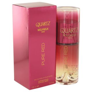 Quartz Pure Red for Women by Molyneux Eau De Parfum Spray 3.3 oz