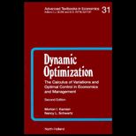 Dynamic Optimization  Calculation of Variations