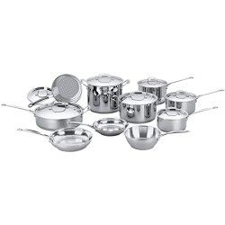 Cuisinart Chefs Classic Stainless Cookware 17 pc.Set (77 17)