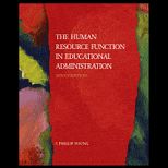Human Resource Function in Educational Administration