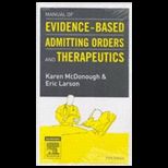 Manual of Admitting Orders and Therapeutics