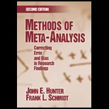 Methods of Meta Analysis  Correcting Error and Bias in Research Findings