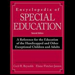 Encylopedia of Special Education  3 Volume Set