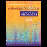 Evaluating Research in Communicative Disorders