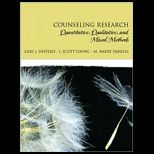 Counseling Research Quantitative, Qualitative, and Mixed Methods