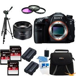 Sony Alpha SLT A99V 24.3 MP SLR Camera (Black) + SAL 50 f1.4 Full Frame Lens