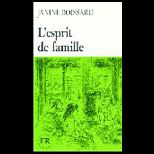 L Esprit De Famille