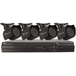 Night Owl 8 Channel Security System with 500GB HD and 4 Indoor/Outdoor Cameras &