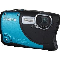 Canon PowerShot D20 Waterproof Shockproof Blue Digital Camera