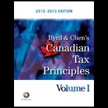 Byrd and  Canad. Tax Principles  12 13, Volume I Text Only