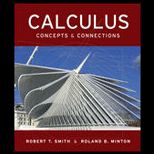 Calculus  Concepts and Connections   With CD