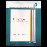 Finance  Application and Theory (CUSTOM)