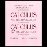 Calculus and Its Applications  Applied Calculus Using Maple V (Laboratory Manual)
