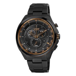 Drive from Citizen Eco Drive Mens Gunmetal & Rose Tone Chronograph Watch AT2187 