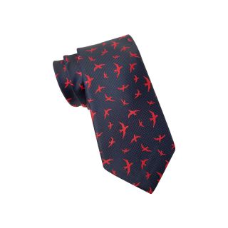 Wembley Kerry Plaid Pelican Tie, Red, Mens