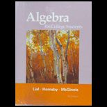 Algebra for College Students   With Access