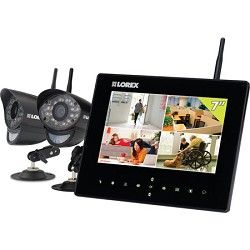 Lorex Corp Wireless Video Monitoring System with 2 Cameras for Home