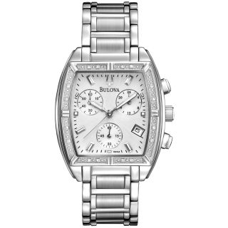 Bulova Womens Diamond Accent Chronograph Watch
